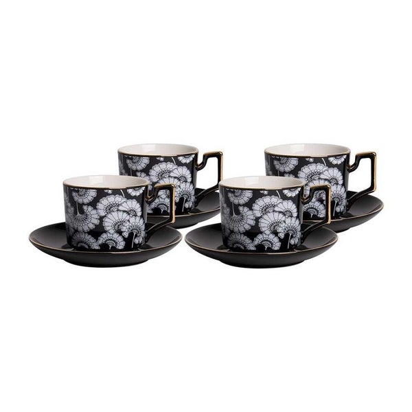 Ashdene Florence Broadhurst Black Cup & Saucer Set Carousel 1