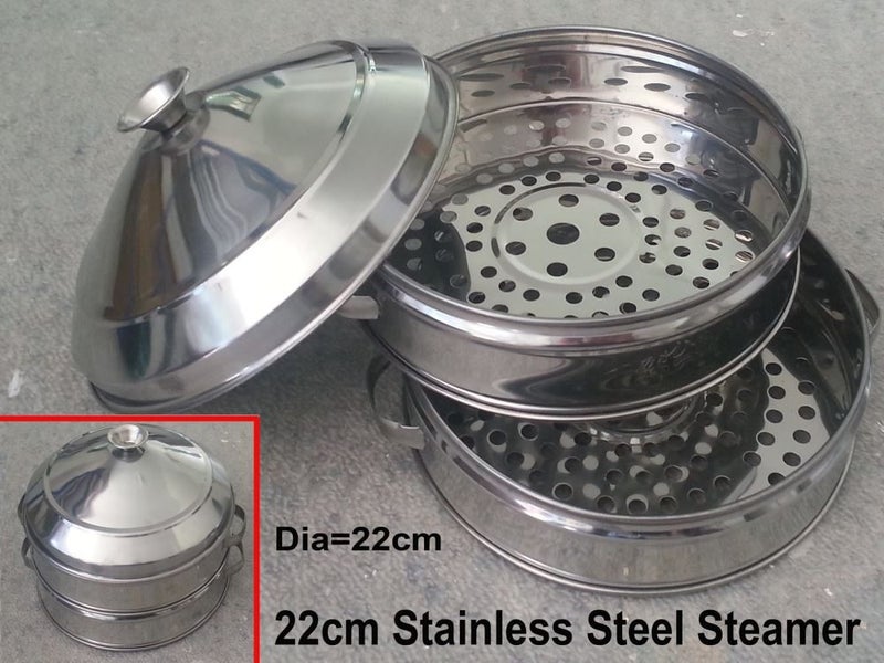 Steamer s/s 22cm (S) Steamer Cooker Pot Brand New Carousel 1
