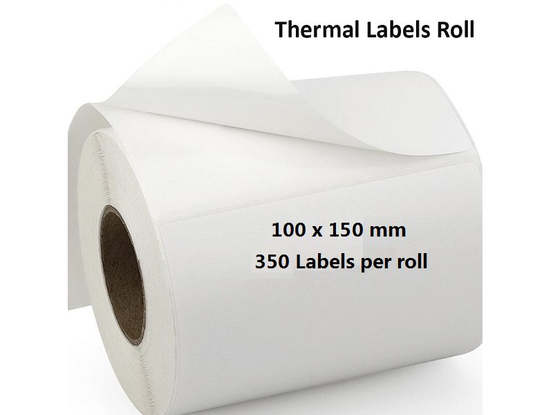 12 Rolls Premium 100x150mm Direct-thermal labels 350pcs/roll Self Adhesive Label Carousel 2