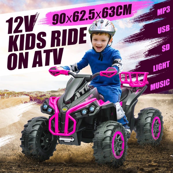 Electric Ride On Car 12V Pink Carousel 2