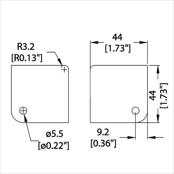 Penn Elcom - C1186 - Medium PennBrite Flat Corner with 2mm Radius Carousel 2