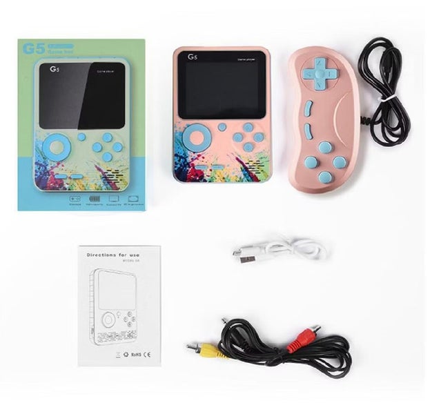 G5 Video Game Console 3-Inch Display 500 In Built Games Carousel 11