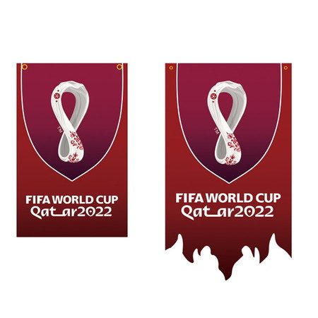 2022 Qatar World Cup flag Soccer football party decoration hanging flag World Carousel 2
