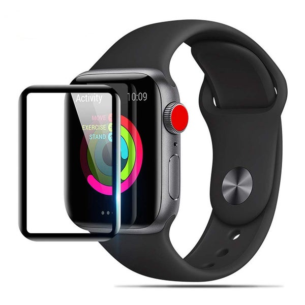 44mm Apple Watch Full Glue Tempered Glass Screen Protector BidBud