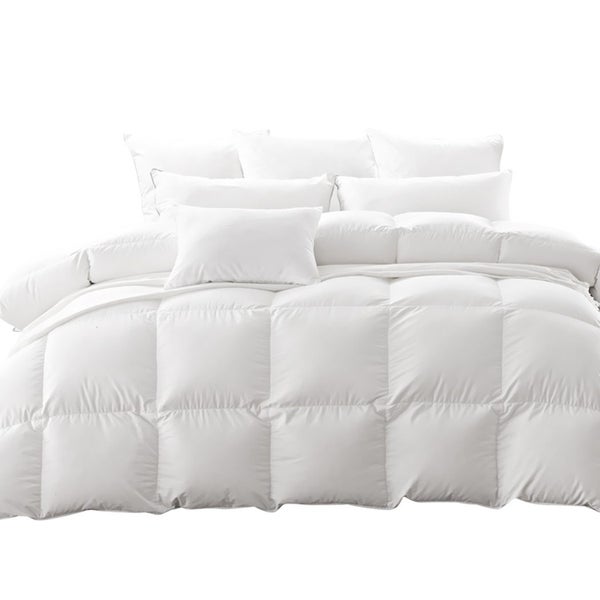 Dreamz 500GSM All Season Goose Down Feather Filling Duvet in Super King Size Carousel 1