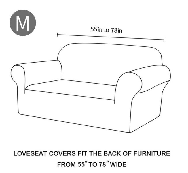 Couch Sofa Cover 2 Seater 140-180cm 3649214 Carousel 8