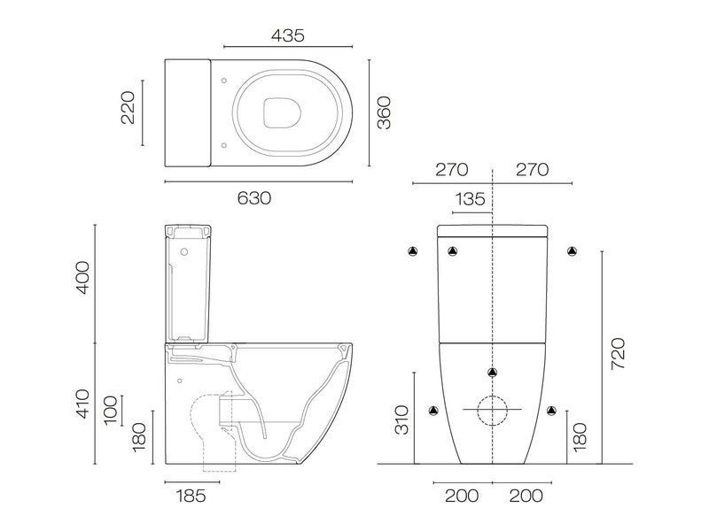 Catalano Sfera 63 Rimless BTW Toilet Suite Matt Black *Excess Stock* Was $2699 Carousel 5
