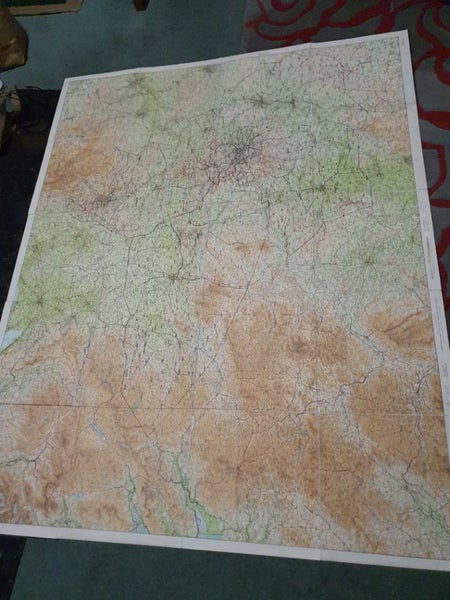 Large Vintage Birmingham UK Map Book Carousel 1
