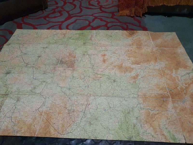 Large Vintage Birmingham UK Map Book Carousel 1