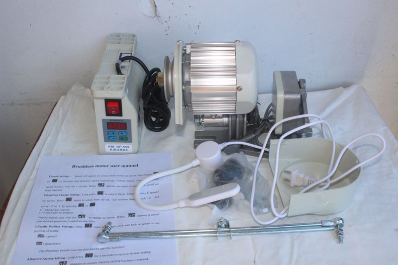 SERVO MOTOR W SYNCHRONISER IND SEWING MACHINES 550W Carousel 1