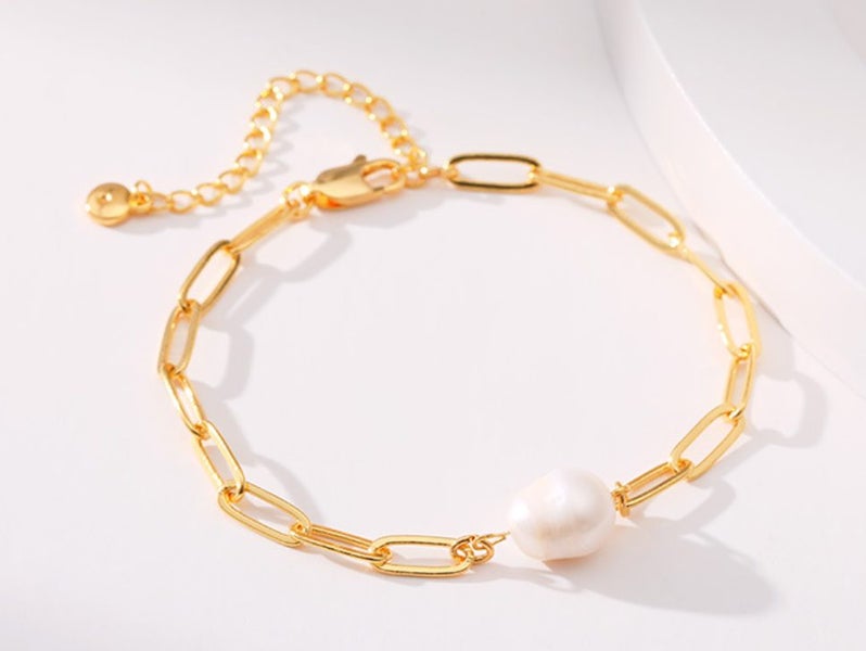 Pearl Bracelet 18K Gold Plated Bracelet Carousel 5
