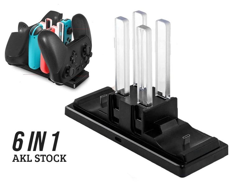 LED Charging Dock Station for Nintendo Switch Joy-Con with 6 Charging Dock Carousel 1