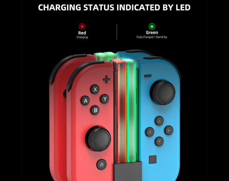 LED Charging Dock Station for Nintendo Switch Joy-Con with 6 Charging Dock Carousel 2