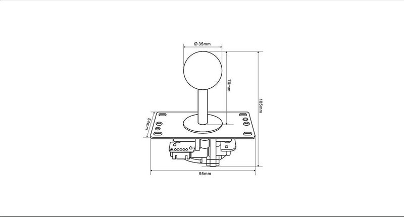 Sanwa Joystick JLF-TP-8YT Carousel 6