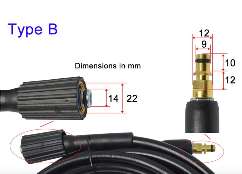 15 Metre High Pressure Water Cleaning Hose for Karcher K Series Carousel 2