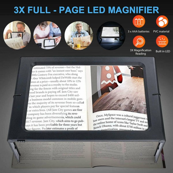 Book Reading Magnifying Magnifier with Light Carousel 1