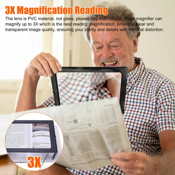 Book Reading Magnifying Magnifier with Light Carousel 2