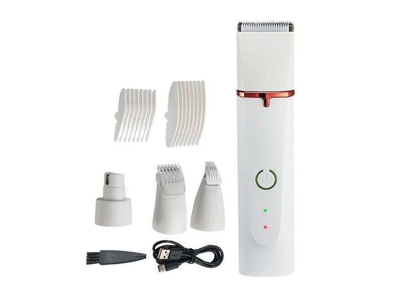 Electric Bikini Hair Trimmer for Women Cordless Body Hair Clipper Shaver White Carousel 1