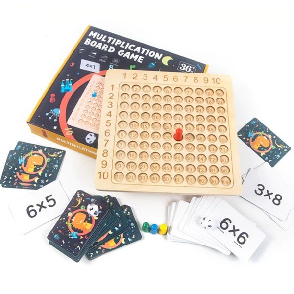 Wooden Montessori Multiplication Board Game Math Educational Learning 3665102 Carousel 2