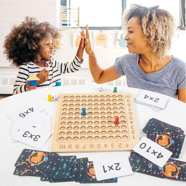 Wooden Montessori Multiplication Board Game Math Educational Learning 3665102 Carousel 11