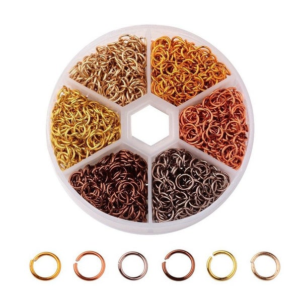 Jewellery Making Supplier 6mm Aluminum Open Circle Jump Rings I1114GD0 Carousel 1
