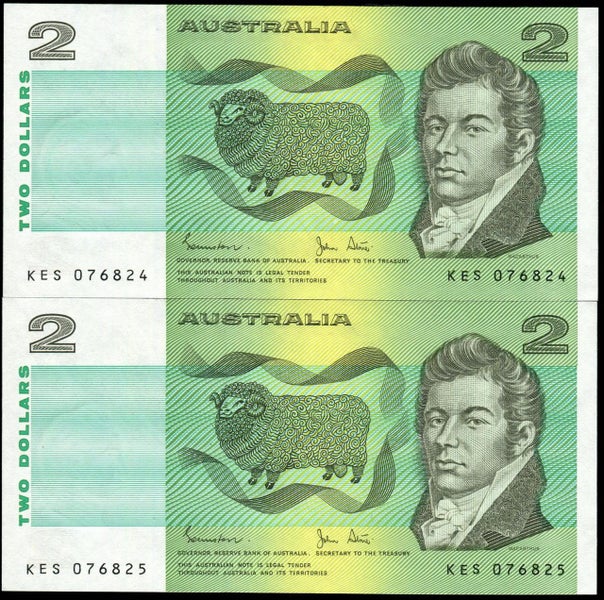 Australia - 1983 - $2 Pair - KES076824-825 - MC130 - Uncirculated Carousel 1