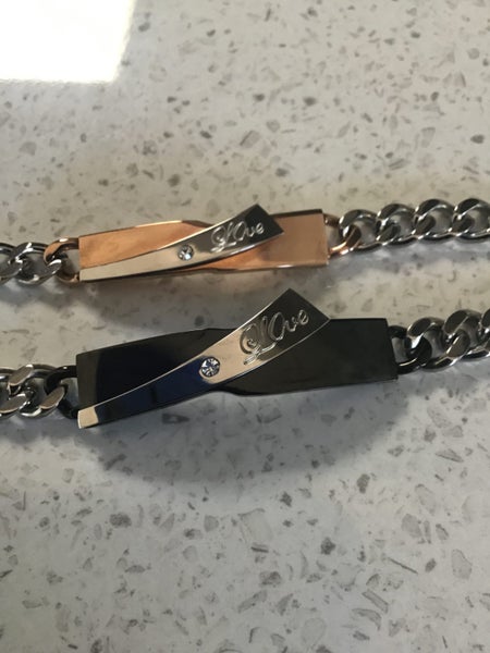 HIS AND HER ID BRACELETS **** BRAND NEW Carousel 1