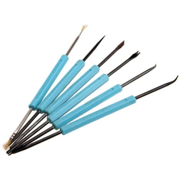 6 Piece Electronic Soldering Assist Tool / Repair Set Blue Carousel 2