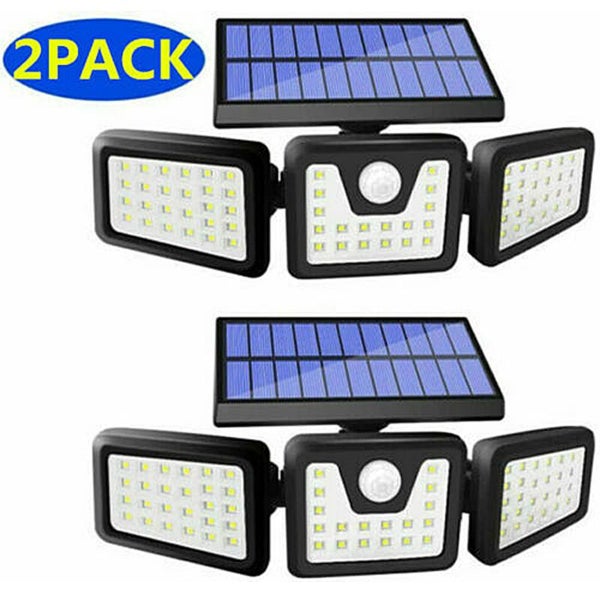 2 x Solar Wall Lights Wall Security Flood Lamp 2004028 Carousel 2