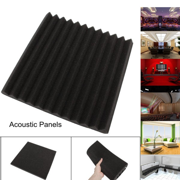 Studio Acoustic Foam Sound Absorbtion Proofing Panels Wedge Soundproof Carousel 2