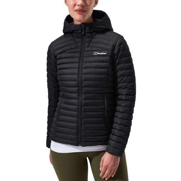 Berghaus Womens Nula Micro Padded Hooded Jacket Coat - Black/Black - 10 Carousel 1