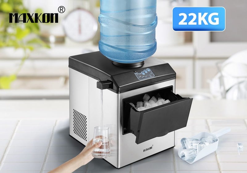 2In1 Ice Maker Machine Cold Water Dispenser Bullet Cube Making Countertop Carousel 2