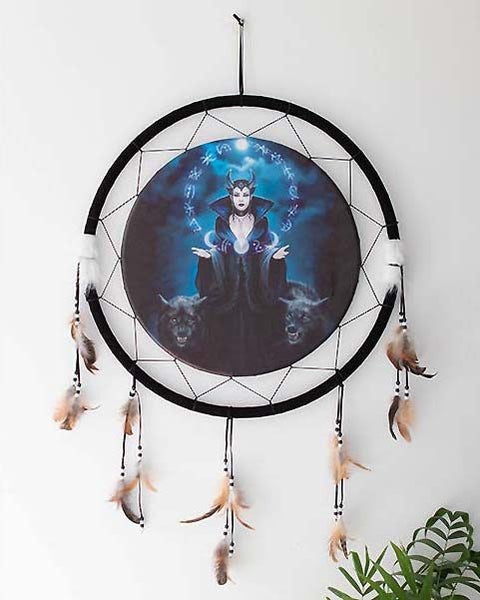 Anne Stokes 62cm Wall Hanging: Moon Witch Carousel 1