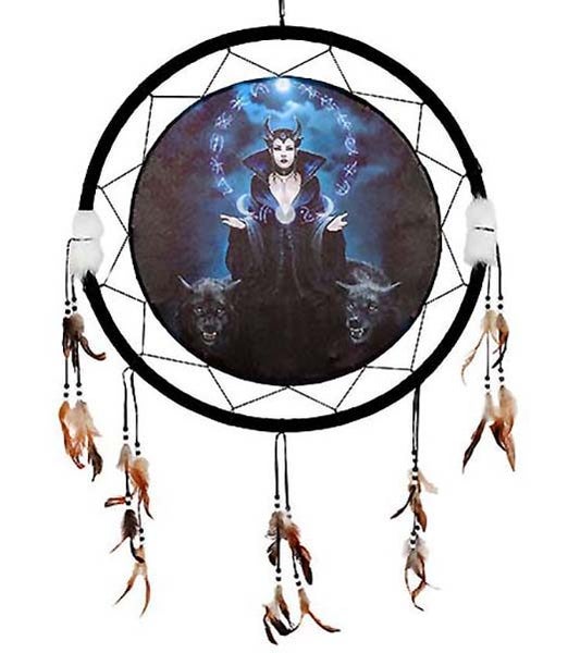 Anne Stokes 62cm Wall Hanging: Moon Witch Carousel 2