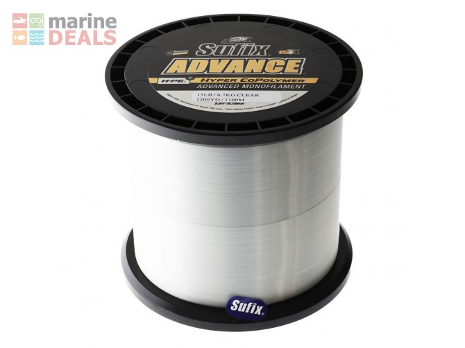 Sufix Advance H-PE Monofilament Clear 1100m 15lb Carousel 1