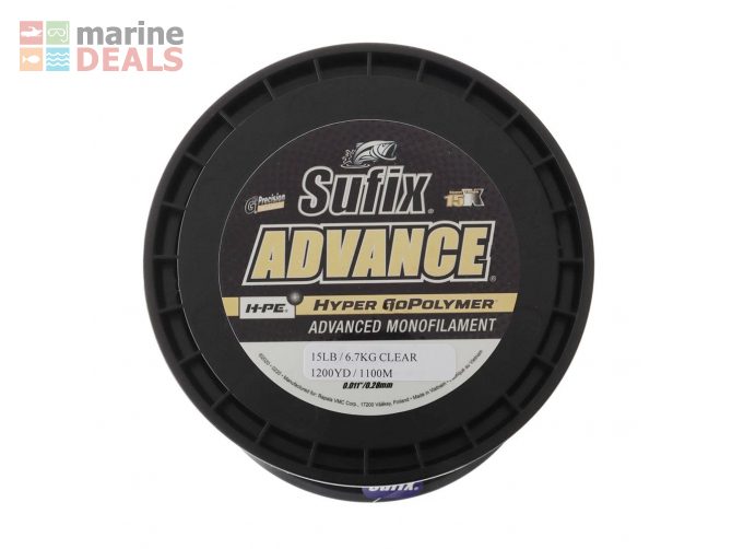 Sufix Advance H-PE Monofilament Clear 1100m 15lb Carousel 2