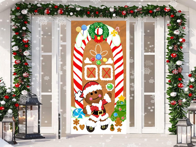 Christmas Santa Door Covers Xmas Wall Decor Carousel 1