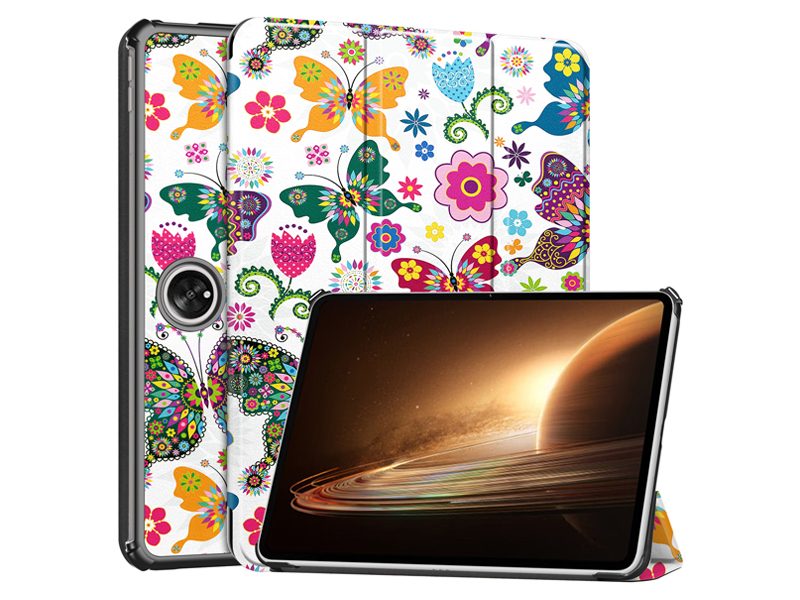 PU Leather Tablet Case Cover for OPPO Pad 2 11.61" 2023 Release Butterfly Carousel 1