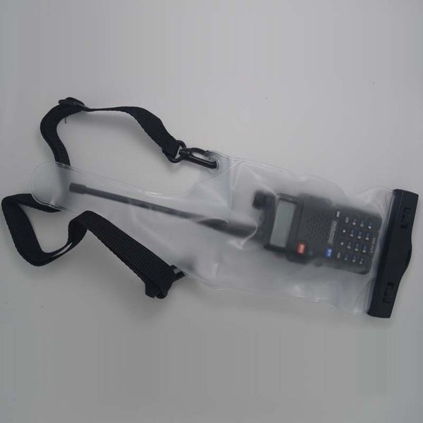 TECHOMAN Waterproof Bag Cover for Handhelds / Walkie Talkies - Light Grey Colour Carousel 2