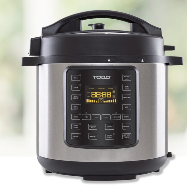 TODO 6L Electric Pressure Cooker 15 Preset Functions 1000W Non-Stick Cooking Pot Carousel 8