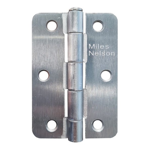 20 Door Hinges Satin Chrome Radius Edge Hinge Carousel 1