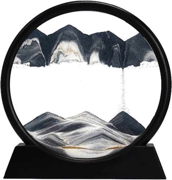Moving Sand Art Picture Sandscape Glass Frame Home Decor 7inch 3662101 Carousel 1