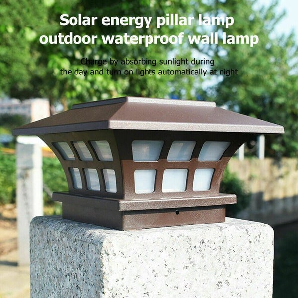 Fence Post Cap Solar Lights Outdoor Lamp Warm White 2004030 Carousel 17
