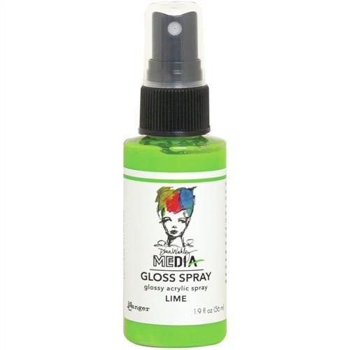 Ranger Ink Dina Wakley Media Gloss Sprays 2oz Lime Carousel 1