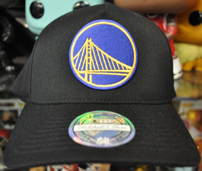 Golden State Warriors Flex NBA Mitchell & Ness Black Snapback Hat Carousel 1