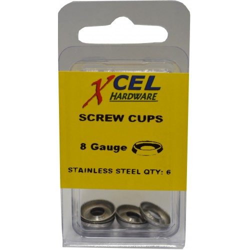 Screw Cup Washers S.S. Mini 8 Gauge (6) Carousel 1