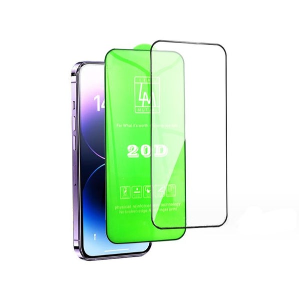 iPhone 15 Pro 20D Curved Edge Full Coverage Tempered Glass Screen Protector Carousel 1