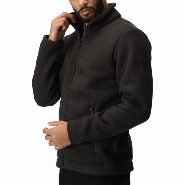 Regatta Mens Garrian II Full Zip Sherpa Lined Fleece Jacket - Ash - 3XL Carousel 1