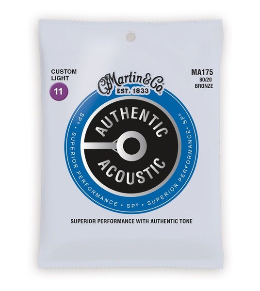Martin Authentic Acoustic SP MA175 Bronze Custom Light Strings Carousel 1