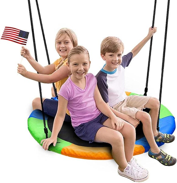 Flying Saucer Tree Swing Children Playground Nest Swings 2037501 Carousel 2